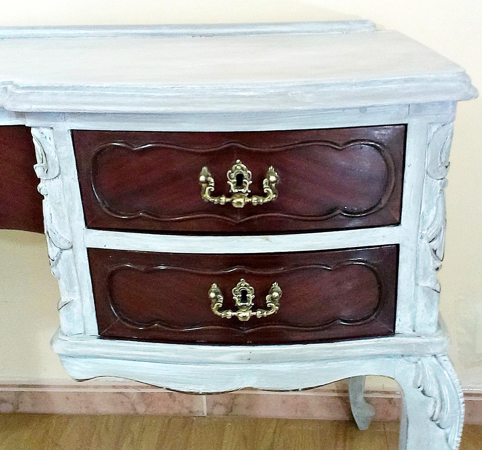 Tocador bicolor estilo Luís XV | Tienda online de decoración y muebles